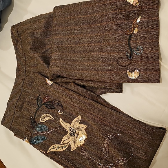 Vintage Express Bead Embellished Pants - Picture 3 of 5